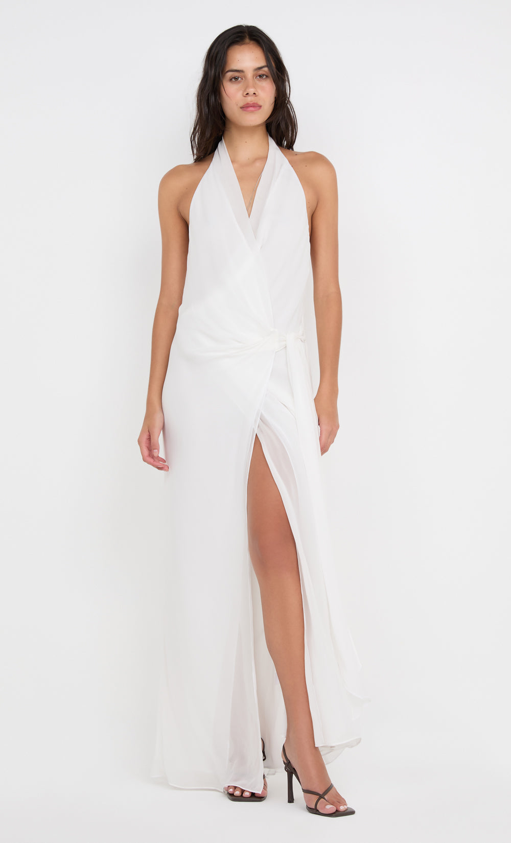 Hire BEC+BRIDGE Soneva Wrap Maxi Dress in Ivory White