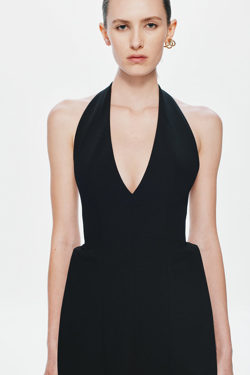 Hire MISHA Delta Suiting Dress in Black