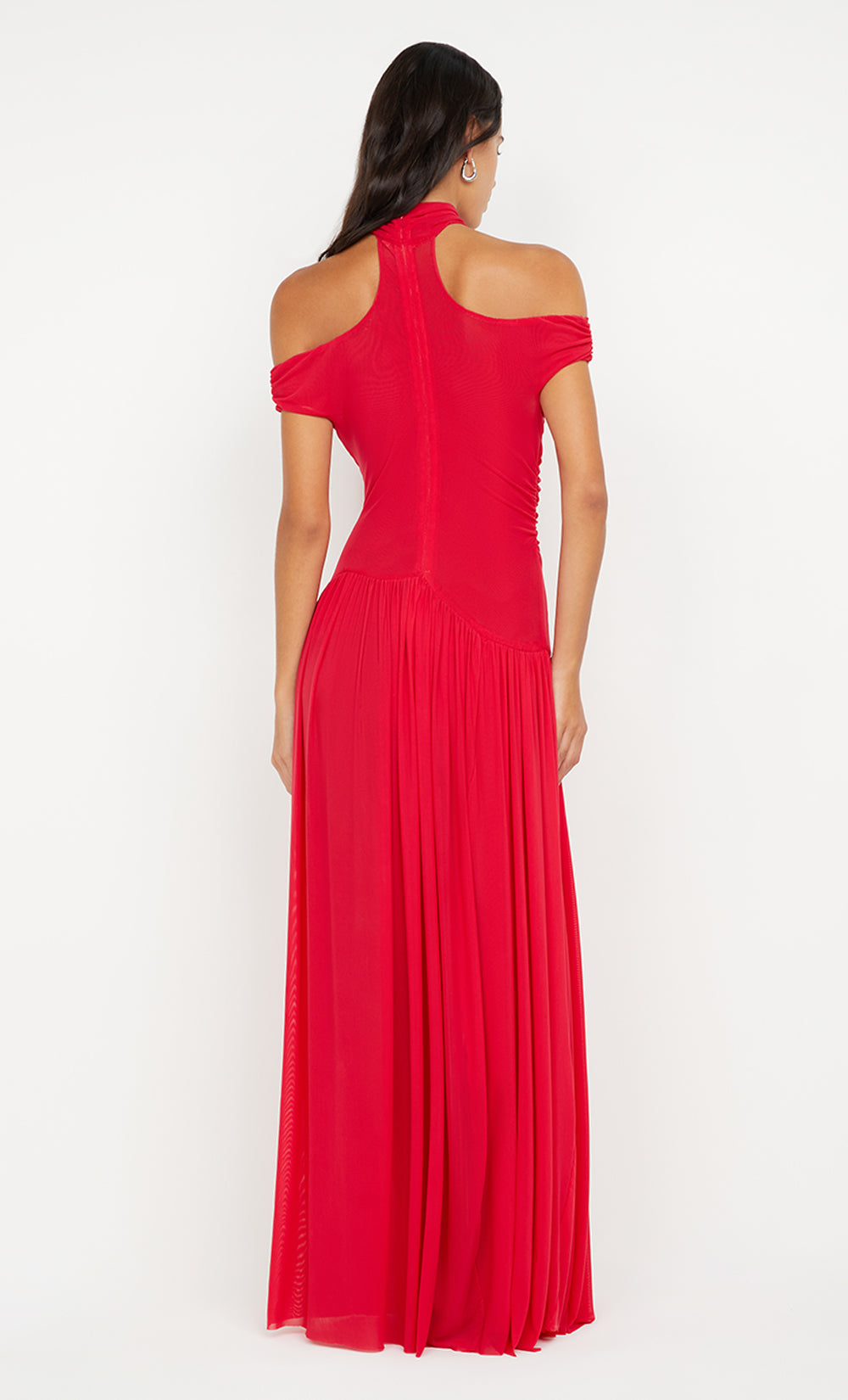 Hire BEC+BRIDGE Deija Offshoulder Maxi Dress in Strawberry Red