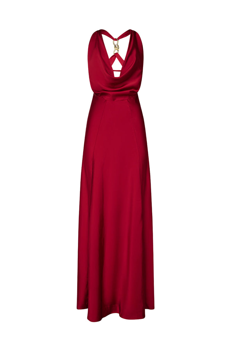 Hire MANNING CARTELL Charmed Cowl Slip Dress in Ruby Red