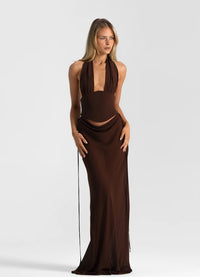 Hire NATALIE ROLT Bronte Top in Espresso Brown (TOP ONLY)
