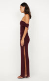 Hire BEC+BRIDGE Poppy Gathered Maxi Dress in Plum
