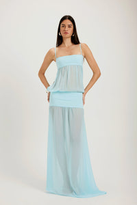Hire ANCE GRIA Romeo Gown Dress in Aqua Blue