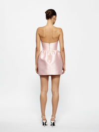Hire EFFIE KATS Luetta Mini Dress in Blush Pink