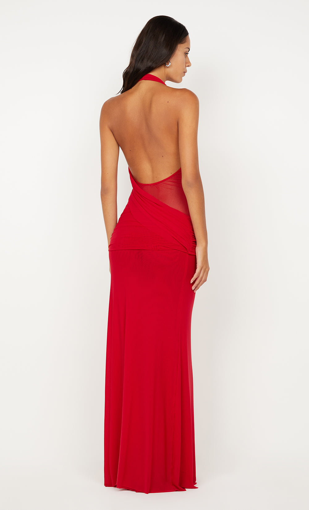 Hire BEC+BRIDGE Deija Halter Maxi Dress in Strawberry Red