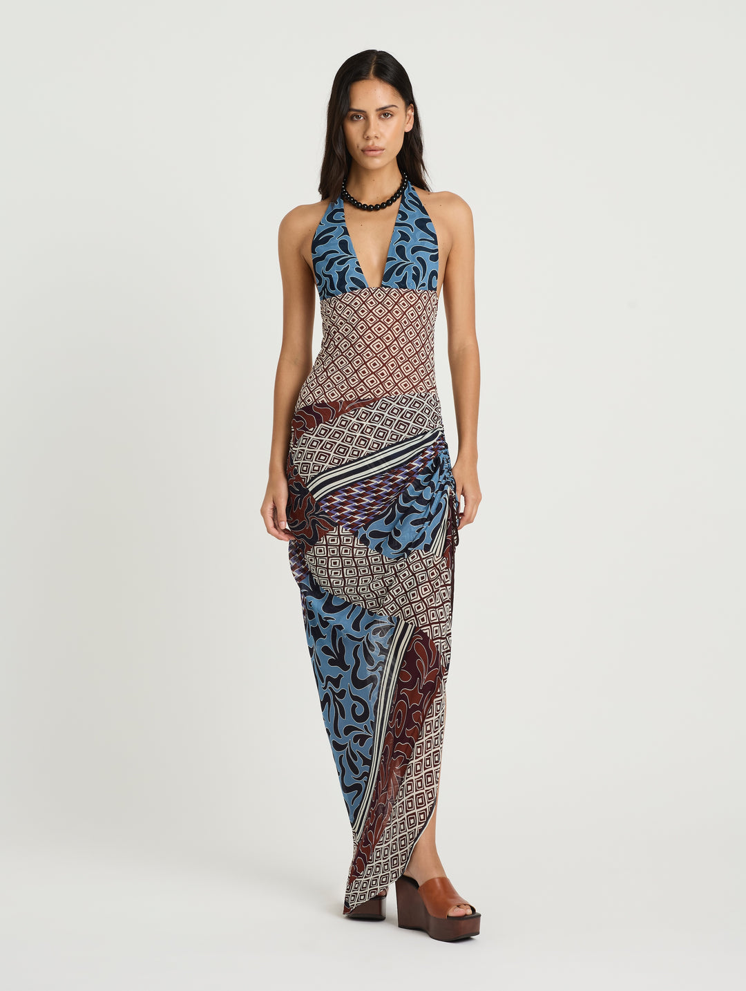 Hire BENNI Marnie Maxi Dress in Terra Mosaic Print
