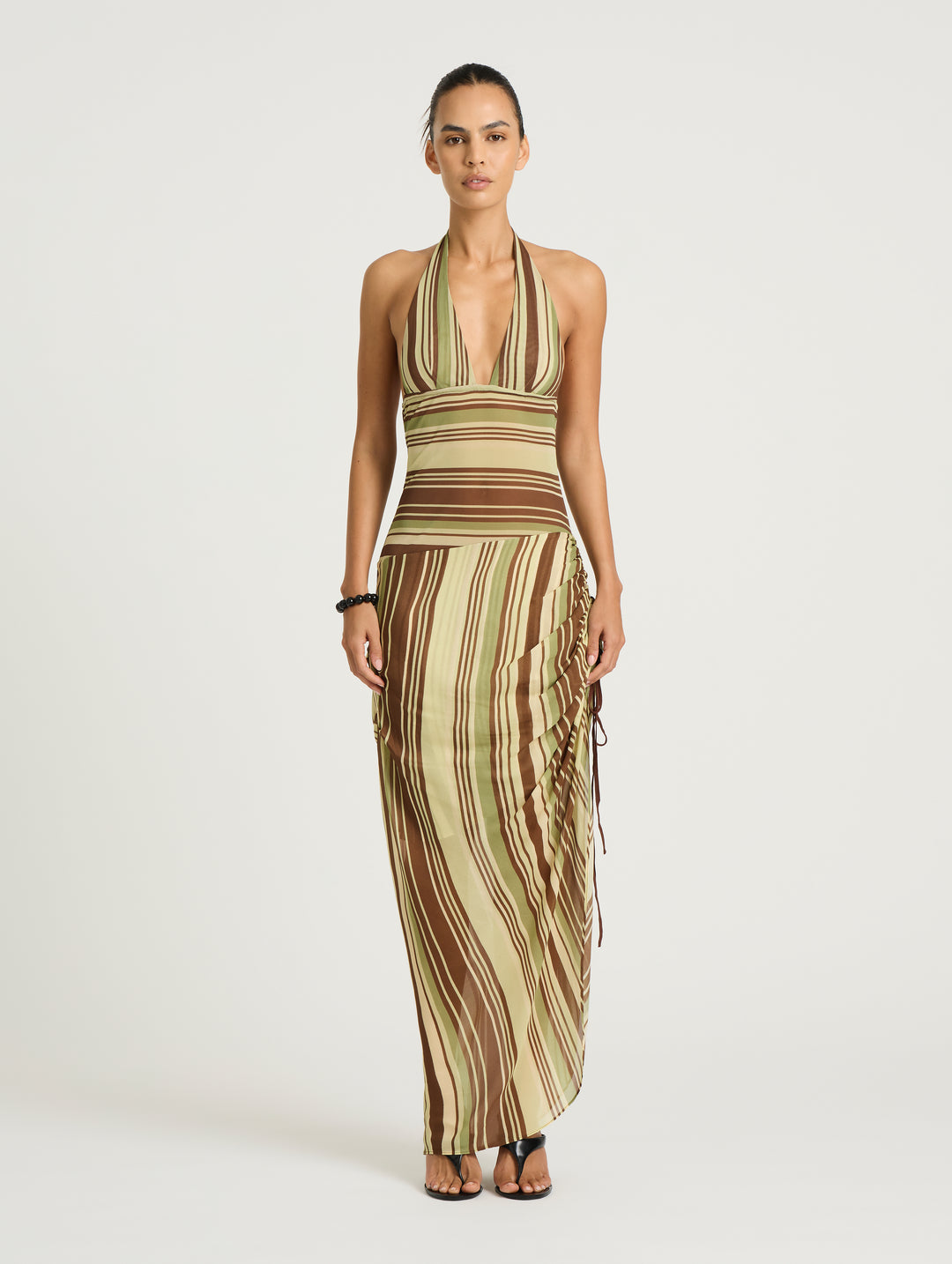 Hire BENNI Marnie Maxi Dress in Earth Stripe