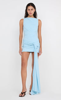 Hire BEC+BRIDGE Domenic Asym Mini Dress in Sky Blue