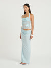 Hire BENNI Gina Florence Maxi Dress in Fresh Mint Baby Blue