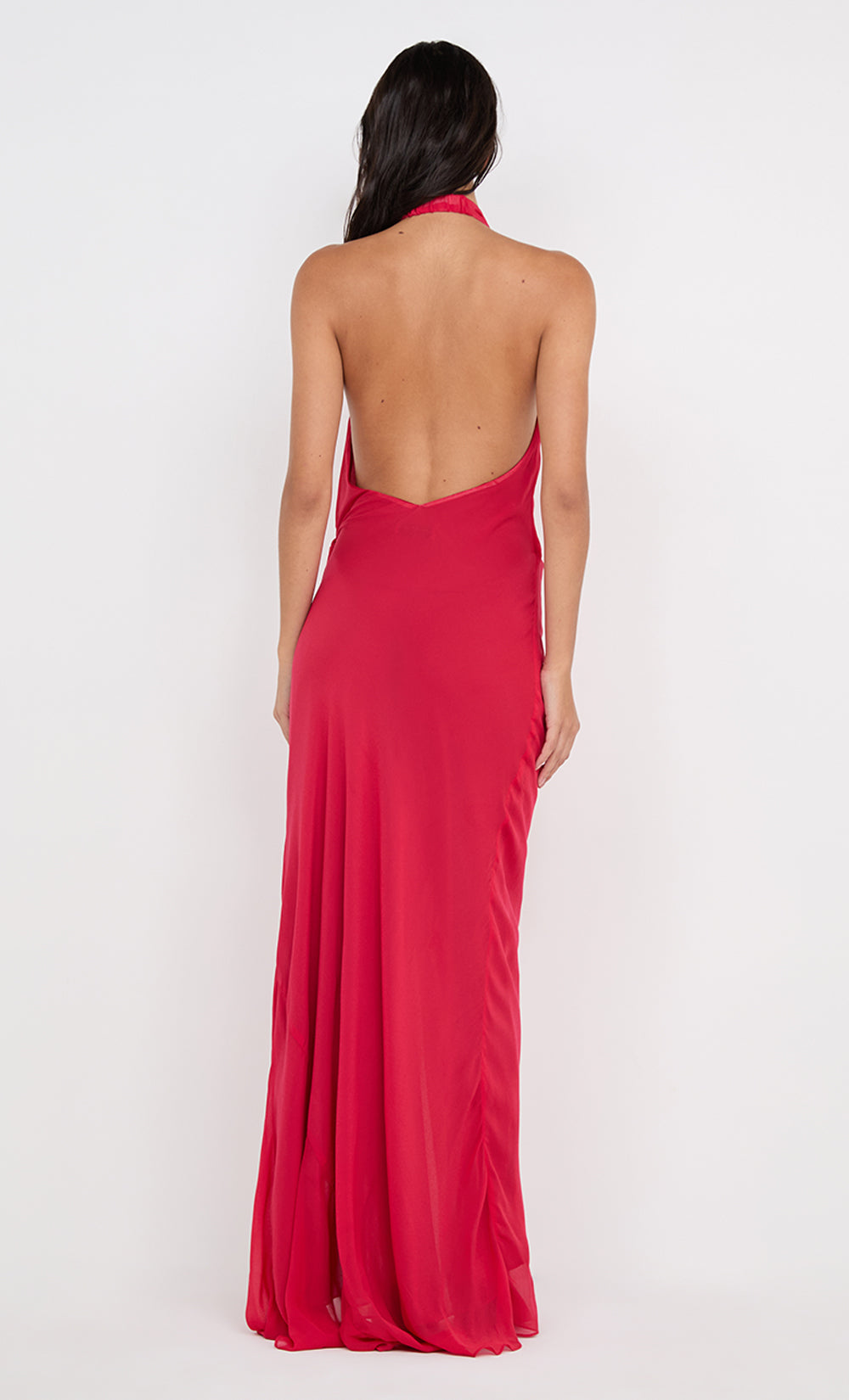 Hire BEC+BRIDGE Soneva Wrap Maxi Dress in Strawberry Red