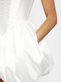 Hire EFFIE KATS Muse Mini Dress in Ivory White