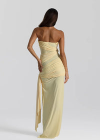 Hire NATALIE ROLT Miranda Gown in Lemon Yellow