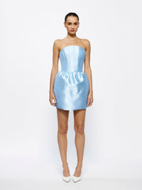Hire EFFIE KATS Luetta Mini Dress in Cornflower Blue