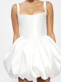 Hire EFFIE KATS Muse Mini Dress in Ivory White