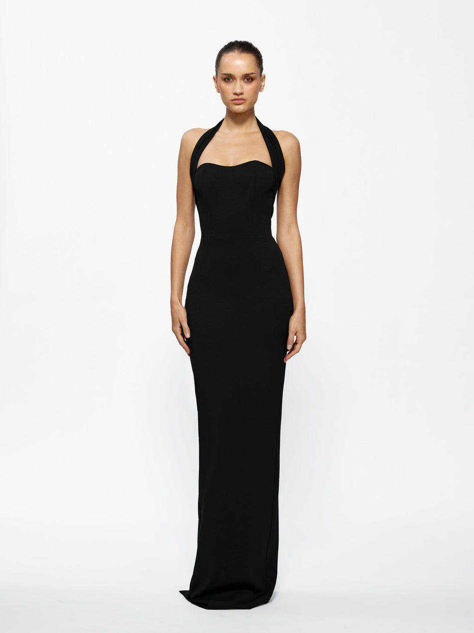 Hire EFFIE KATS Marian Gown in Black