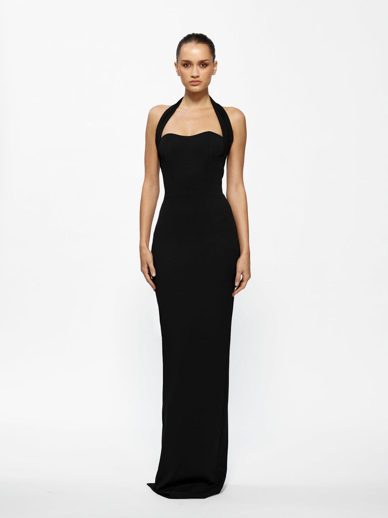 Hire EFFIE KATS Marian Gown in Black