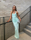 Hire BENNI Jade Maxi Dress in Bleached Aqua