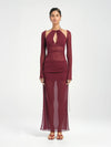 Hire BENNI Ari Cut Away Dress in Berry