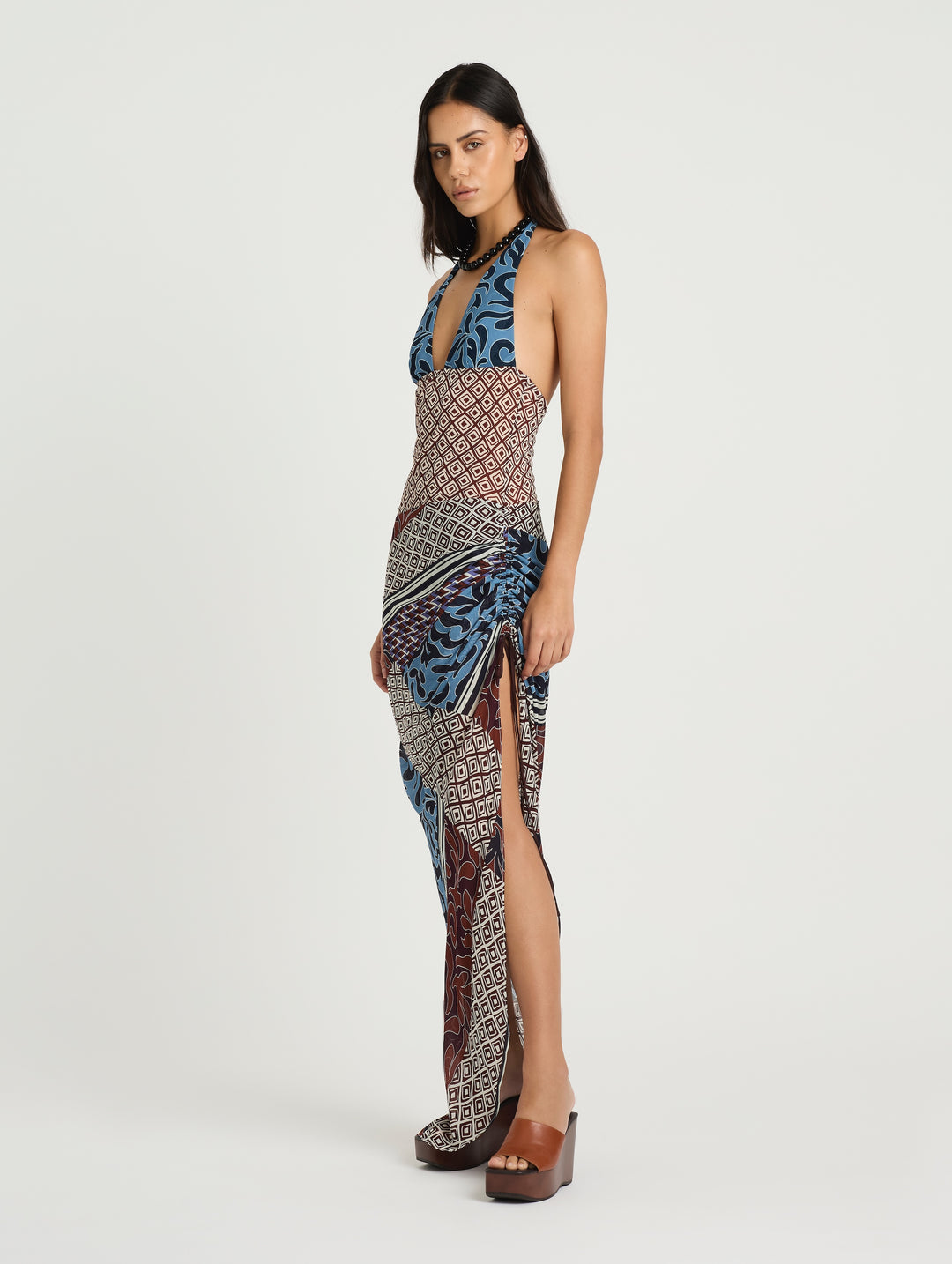 Hire BENNI Marnie Maxi Dress in Terra Mosaic Print