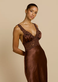 Hire ARCINA ORI Eveline Dress in Cacao Brown