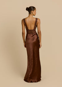 Hire ARCINA ORI Eveline Dress in Cacao Brown