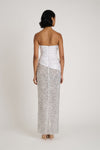 Hire ELIYA THE LABEL Gia Gown in Silver Sequin