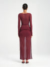 Hire BENNI Ari Cut Away Dress in Berry