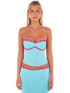 Hire I AM DELILAH. Jemima SET Maxi Skirt and Halter Top in Sapphire Blue