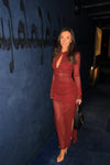 Hire BENNI Ari Cut Away Dress in Berry