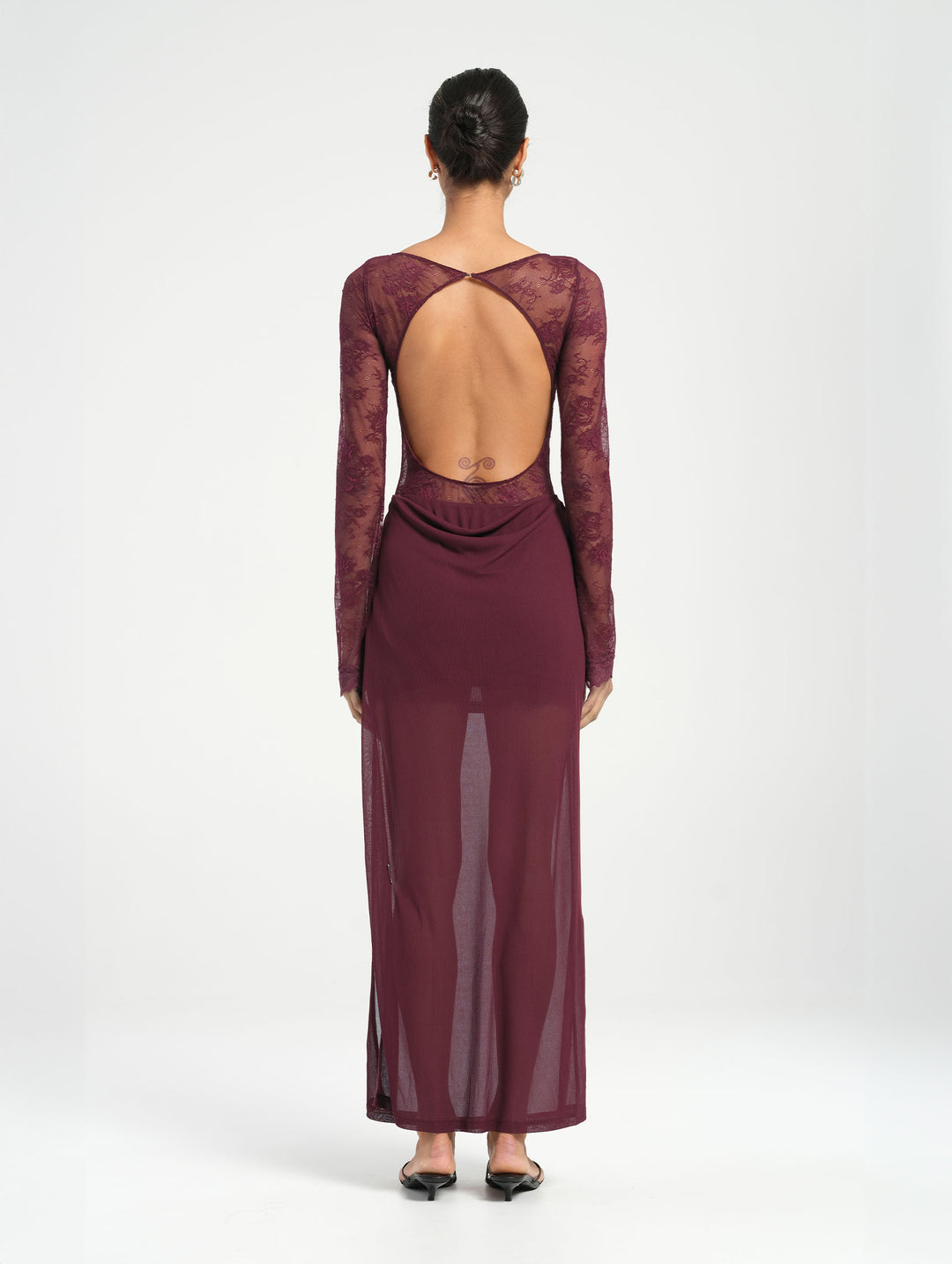 Hire BENNI Oskar Maxi Dress in Plum