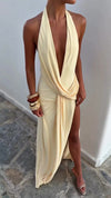 Hire NATALIE ROLT Winona Gown in Lemon Yellow