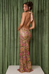 Hire FAIT PAR FOUTCH Liana Dress in Fleur Sequin Gold