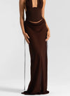 Hire NATALIE ROLT Allira Skirt in Espresso Brown (SKIRT ONLY)