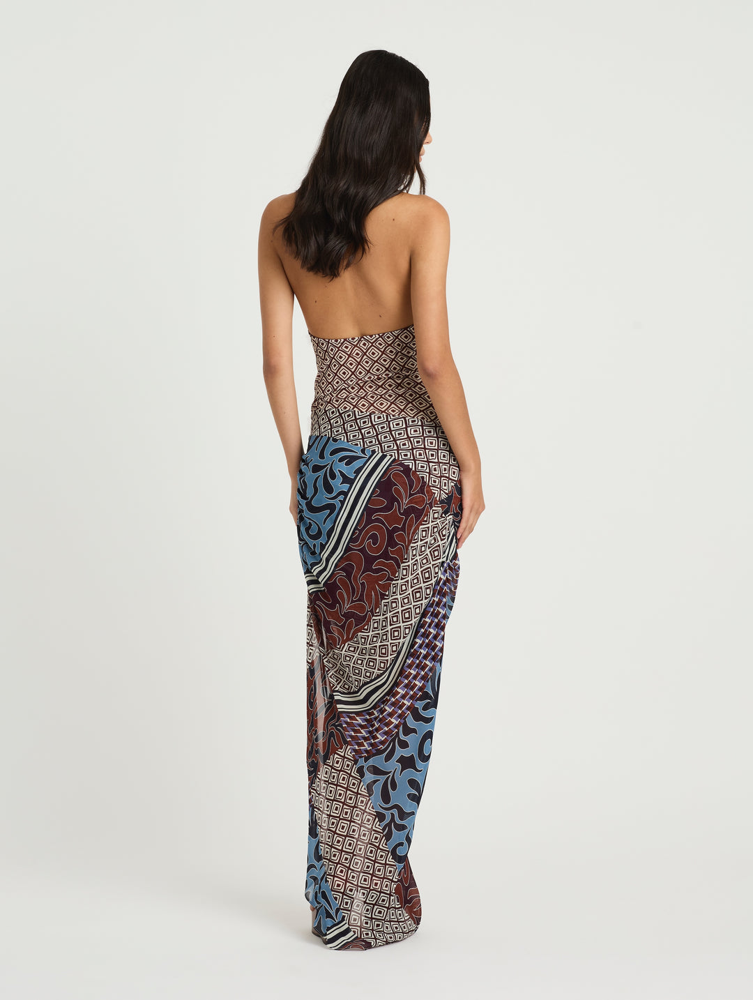 Hire BENNI Marnie Maxi Dress in Terra Mosaic Print