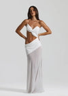Hire Natalie Rolt Dahlia Dress Gown in White