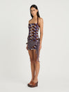 Hire BENNI Marnie Mini Dress in Terra Mosaic Print