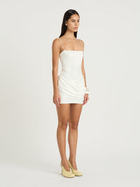 Hire BENNI Joel Mini Dress in Off White