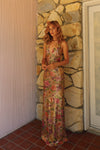 Hire FAIT PAR FOUTCH Liana Dress in Fleur Sequin Gold