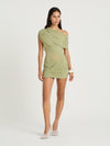 Hire BENNI Otto Mini Dress in Pistachio