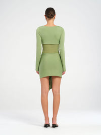 Hire BENNI Juni Mini Dress in Grass Green