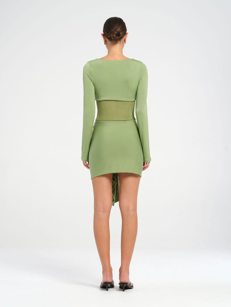 Hire BENNI Juni Mini Dress in Grass Green