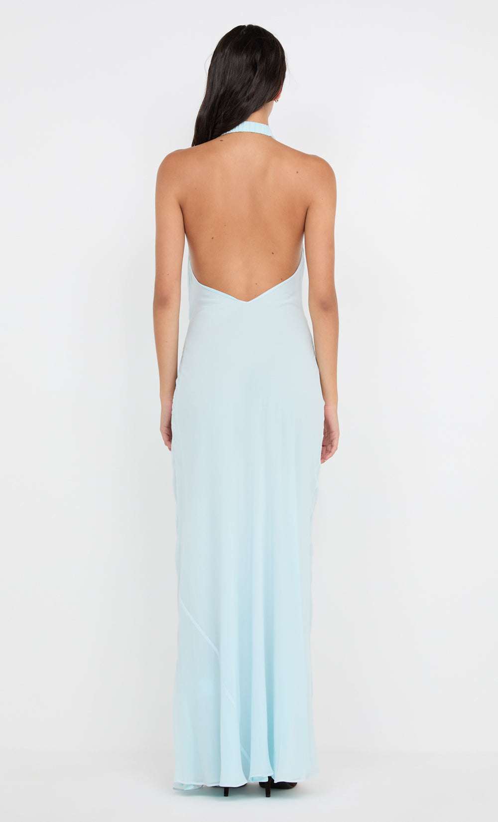 Hire BEC+BRIDGE Soneva Wrap Maxi Dress in Arctic Blue