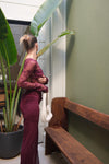 Hire BENNI Oskar Maxi Dress in Plum