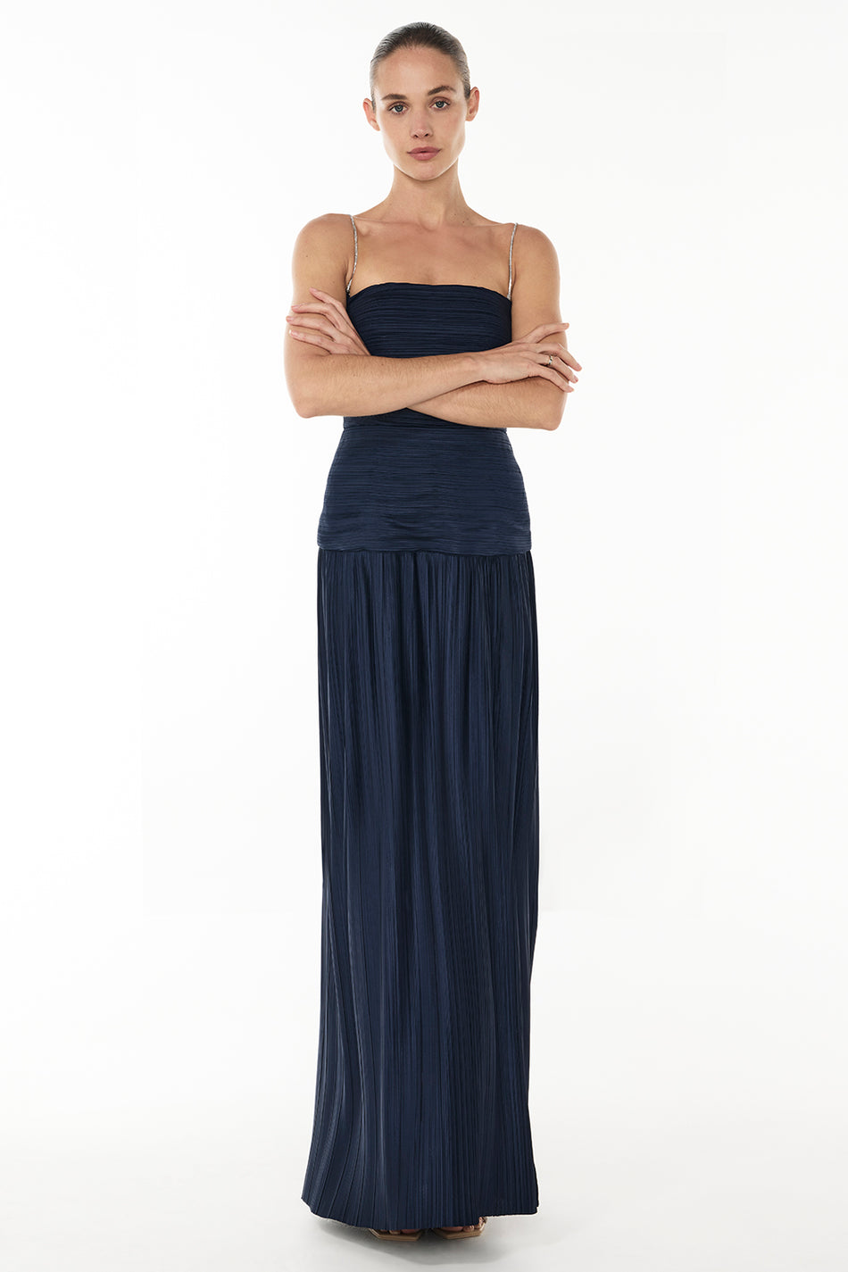 Hire MANNING CARTELL Royal Debut Dress in Navy Blue