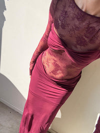Hire BENNI Oskar Maxi Dress in Plum