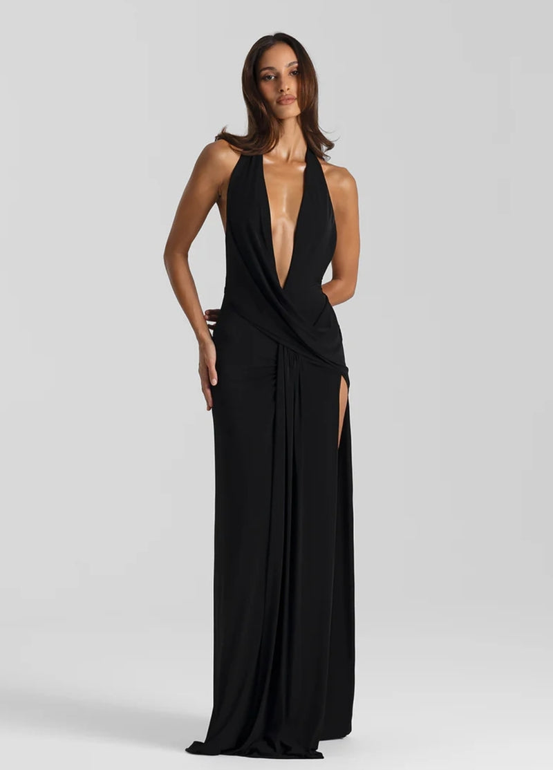 Hire NATALIE ROLT Winona Gown in Black