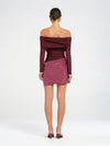 Hire BENNI Luca Mini Dress in Plum