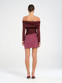 Hire BENNI Luca Mini Dress in Plum