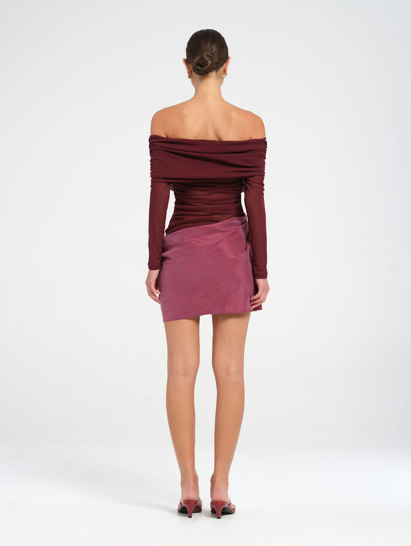 Hire BENNI Luca Mini Dress in Plum