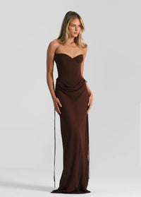 Hire NATALIE ROLT Allira Skirt in Espresso Brown (SKIRT ONLY)